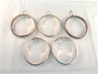 (5) Sterling Silver Bangle Bracelets 
