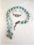 Carolyn Pollack Sterling Silver Matching Necklace, Pendant, Bracelet