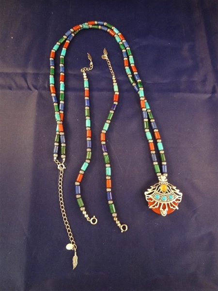 Carolyn Pollack Sterling Silver Necklace, Pendant, Bracelet Sets
