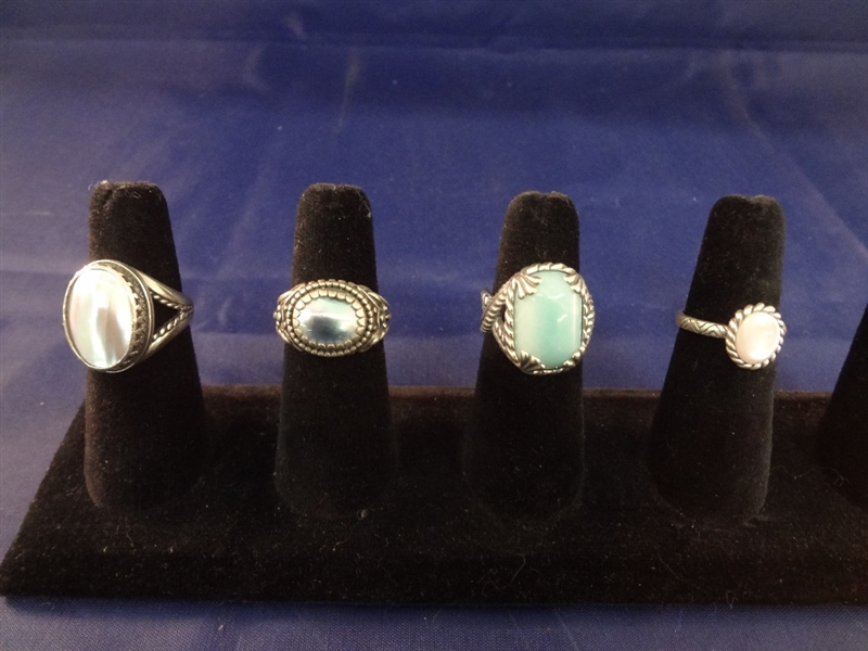 Carolyn Pollack (4) Sterling Silver Rings All Size 8