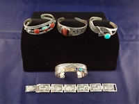 Carolyn Pollack Roderick Tenorio Sterling Silver Bracelet Group of 5