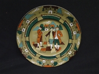Buffalo Pottery Deldare Ware Charger Plate: "Ye Olden Times" L. Anna