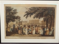 F.D. Soiron Engraving "The Promenade in St. James Park" 