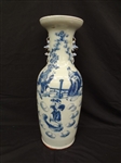 18/19th Century Oversize Chinese 2 Handle Blue and White Vase