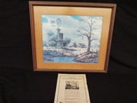 John Carter Signed Lithograph "Memories of Early Texas" 728/800