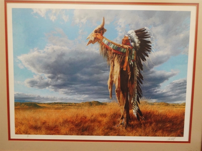 Paul Calle Signed Lithograph "Prayer to the Great Mystery" Artist Proof