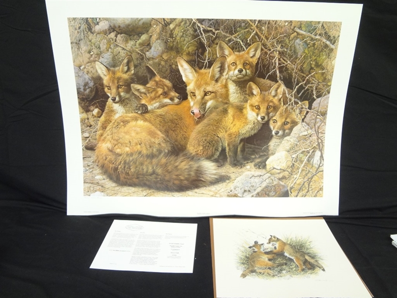 Carl Brenders "Full House: Fox Family" Signed Lithograph