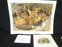 Carl Brenders "Full House: Fox Family" Signed Lithograph