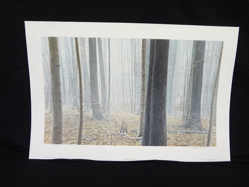 Robert Bateman "Hardwood Forest: White Tailed Buck" Signed Lithograph
