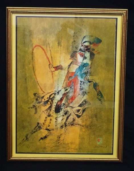 Lebadang Hoi  (1922 - 2015) Lithograph "Circus Riders" 153/245