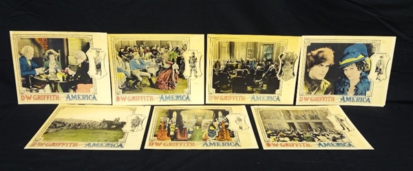 Pre-War Hollywood Lobby Cards D.W. Griffith Presents America: Lionel Barrymore