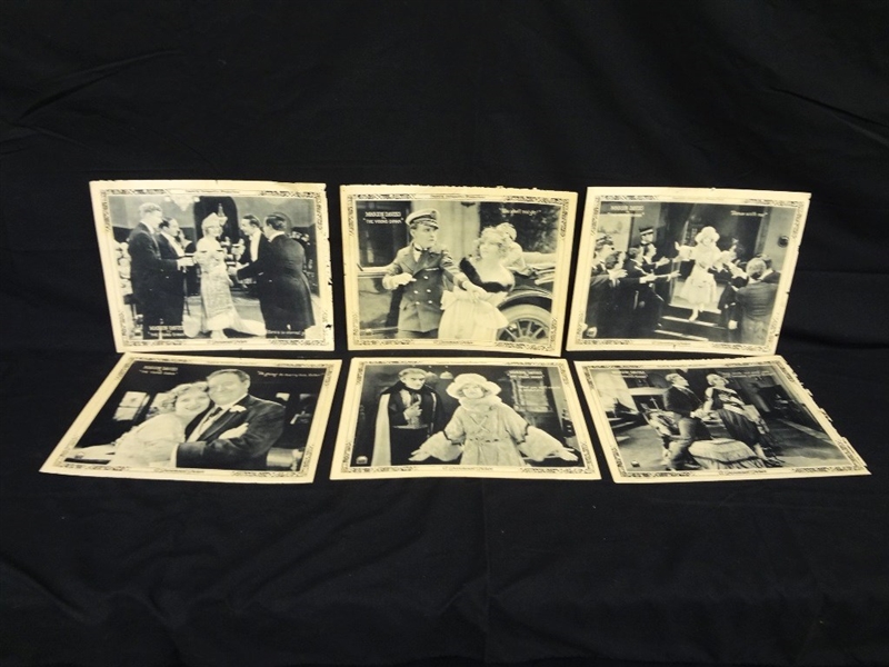 Paramount Pictures 7/8 Lobby Cards Marion Davies "The Young Diana"