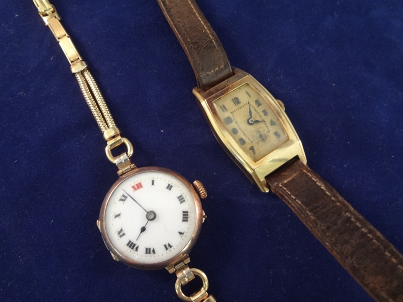 Pair of 14k Gold Watchmakers Watches