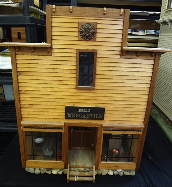 Hand Made Pioneer Era Mercantile Cabin Doll House