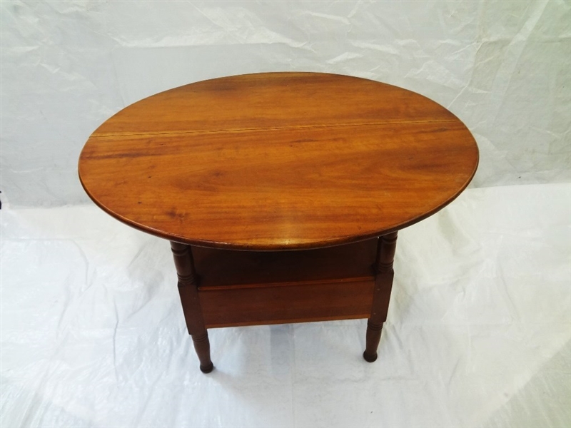1850s Cherry Tilt Top Table Chair 