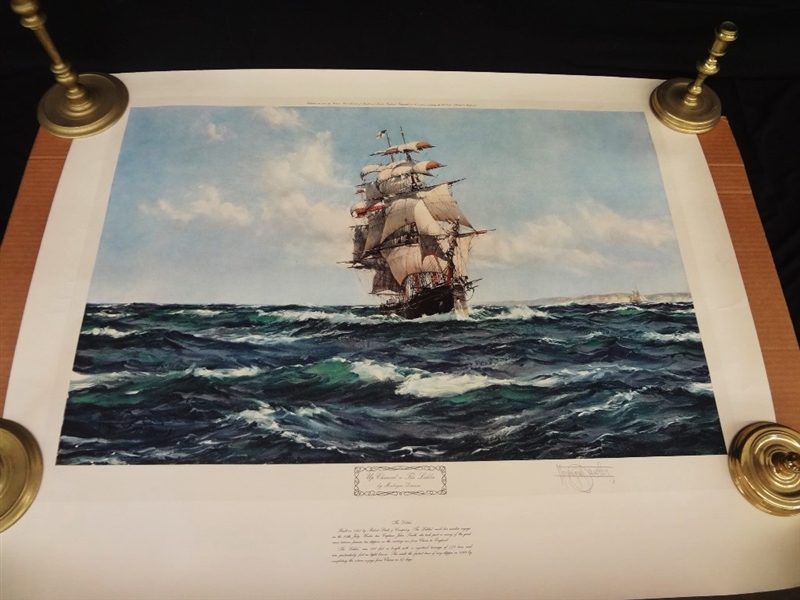 Montague Dawson Signed Lithograph "The Lahloo"