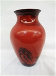 Amaco Art Pottery Vase Scenic Black Decoration 7.5" Tall