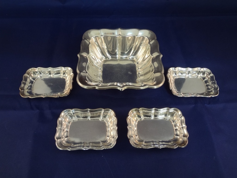 Reed and Barton Windsor Sterling Silver Dish and Salts