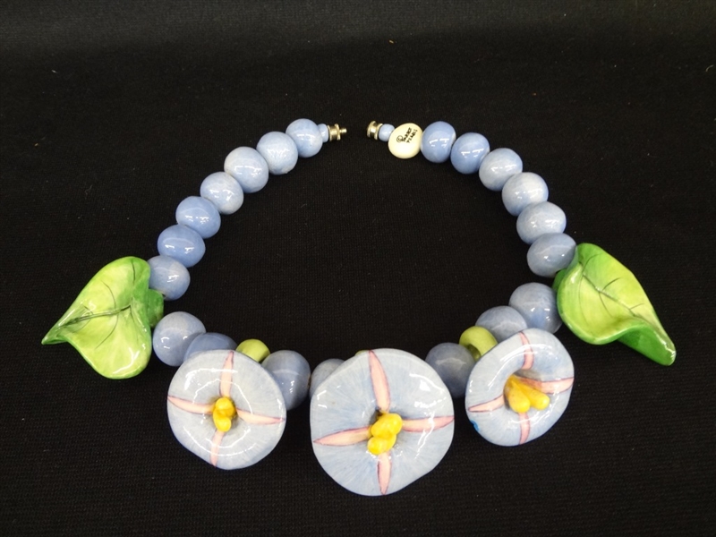 Set Parrot Pearls: Flowers and Leaves