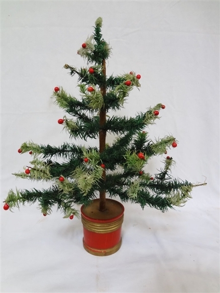 Vintage early 20th century Feather Christmas Tree