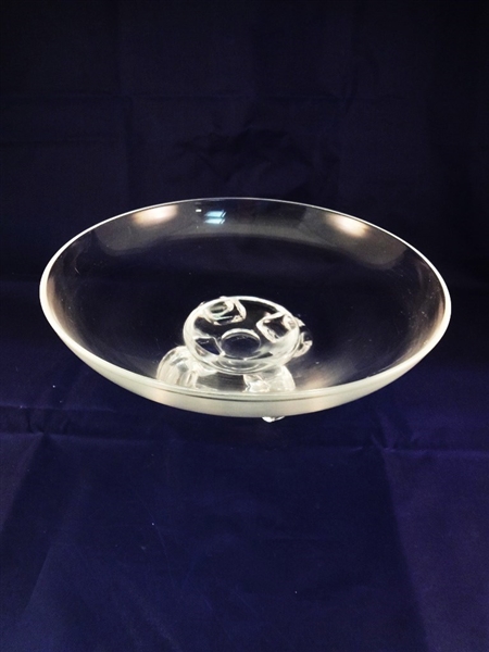 Steuben Glass Footed Bowl 10.5" Diameter
