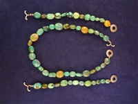 Carolyn Pollack Sterling Silver and Turquoise Necklace and (2) Bracelets