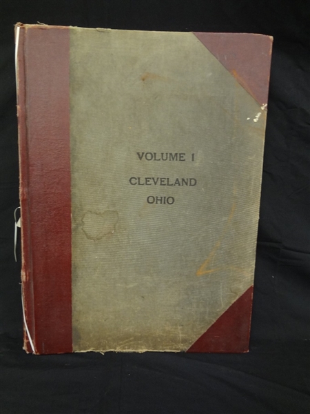 1932 G.M. Hopkins Cleveland Plat Survey Book