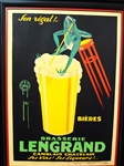 1926 Brasserie Lengrand Frog and Beer Original Paris Poster