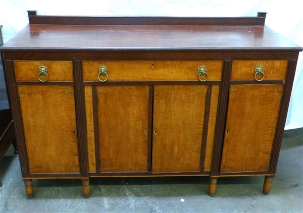 Early 19th c. Cherry & Tiger Maple Sideboard
