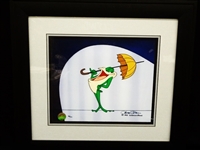 "Michigan J. Frog: Tribute to Start of Termite Terrace" Chuck Jones signed Animation Cel