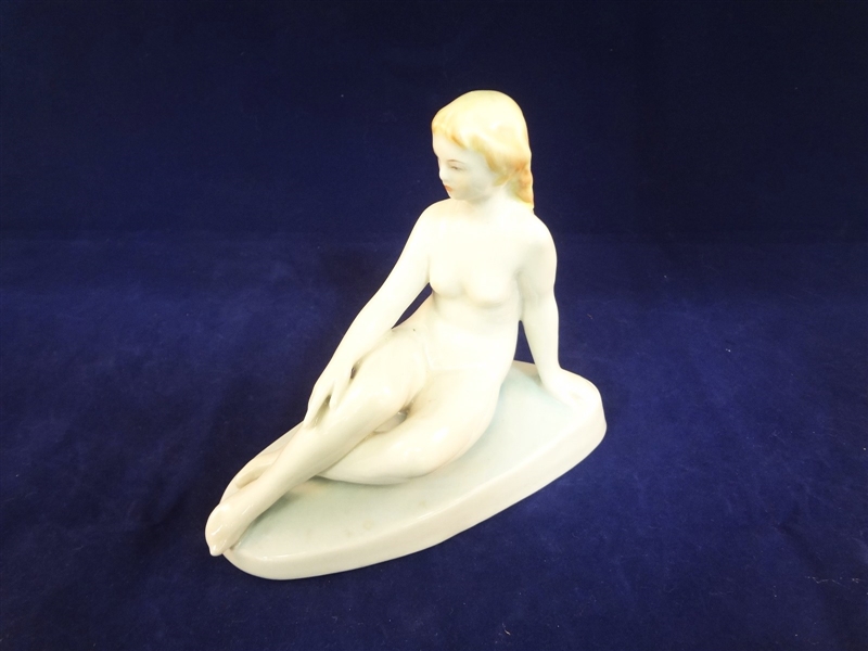 Herend Porcelain Female Nude Reclining