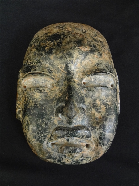 Olmec Pre-Colombian Jadeite Transformation Mask c. 1200-400 BCE