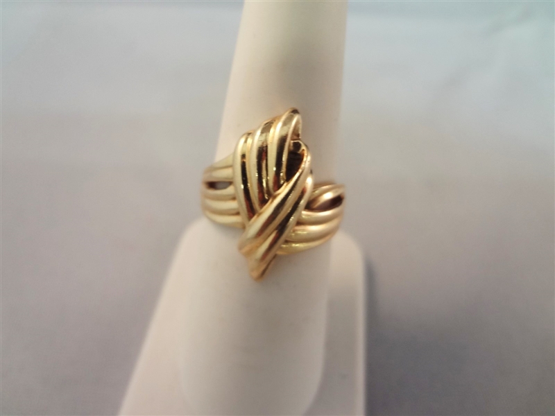 14k Gold Rope Knot Ring