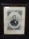 1864 Steel Engraving of Lincoln by J.C. Buttre from Photo by Matthew Brady