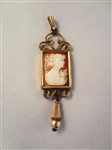 Victorian Dangle Carved Cameo Pendant