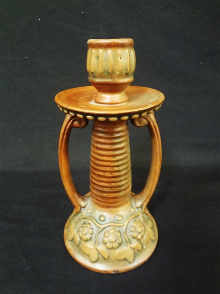 Weller Pottery "Clarmont" Pattern Candle Holder