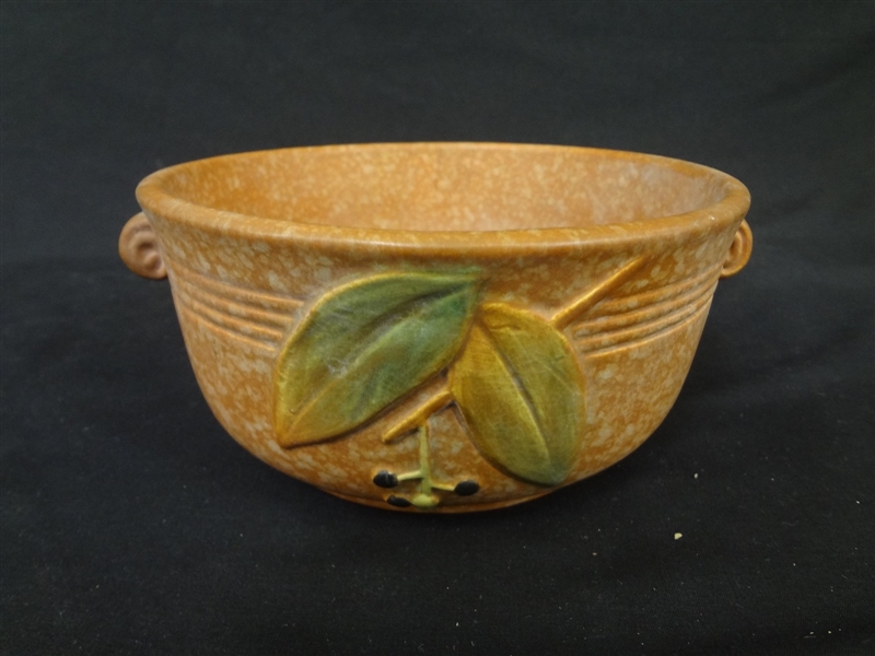 Weller Pottery Bowl "Cornish" Pattern Brown