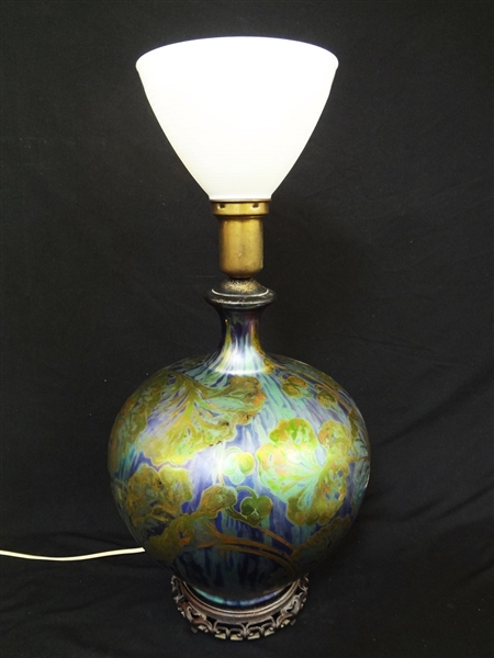 Weller Large Sicardo Vase Converted to Lamp 