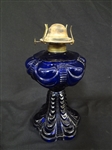 Coolidge Drape Glass Lamp in Cobalt Blue
