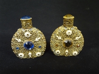 Czech Gold Filigree Jacket Rhinestone Perfumes