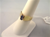14k Yellow Gold Sapphire Ring