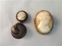 (2) Victorian Carved Cameos