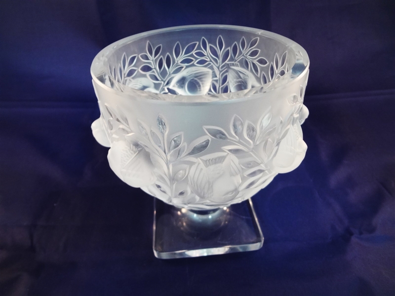 Lalique Glass Elizabeth Vase 