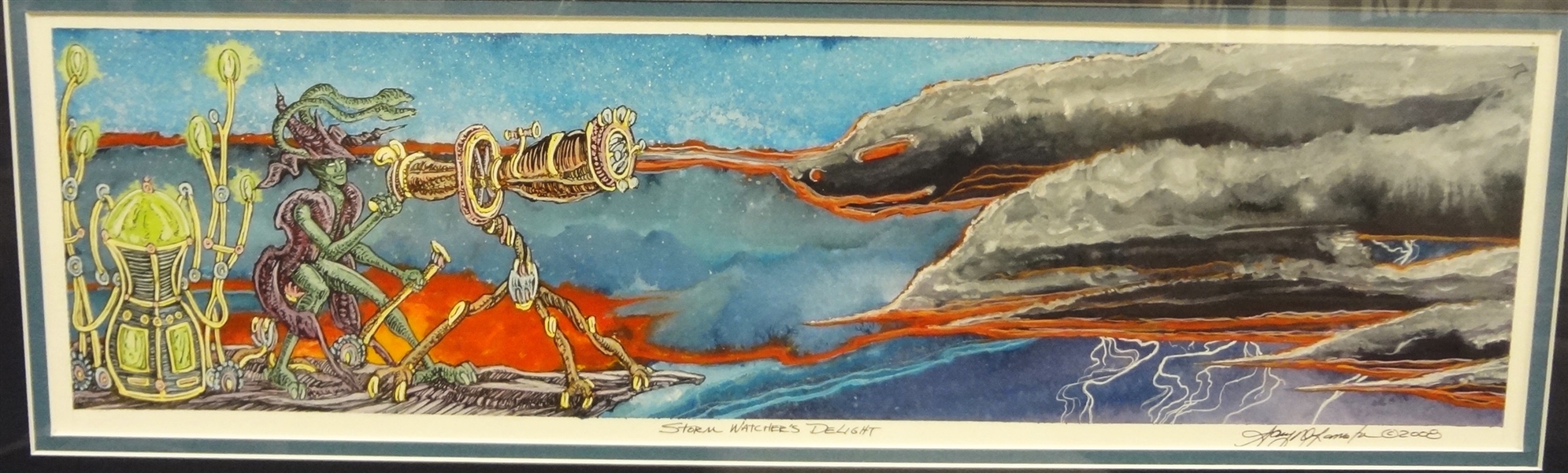 Gary DeLamatre Watercolors: "Storm Watchers Delight, Shroomfield of Dreams"