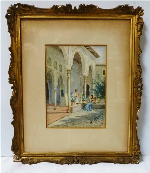 Federico Gimenez Fernandez (Spain, 1841-1873) Watercolor