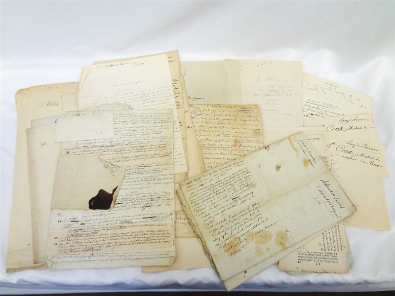 Group of Miscellaneous 17th Century French Documents