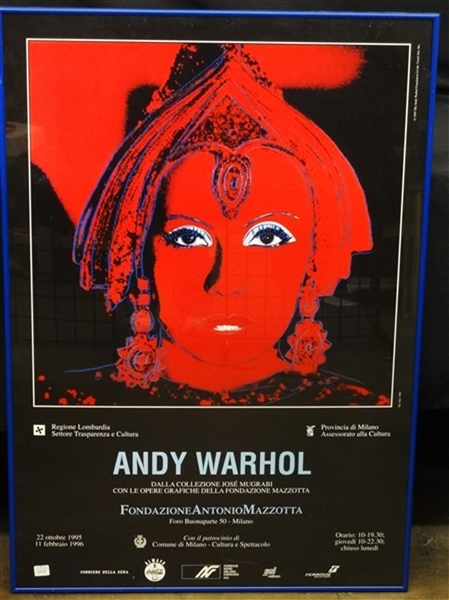 Andy Warhol "The Star" 1995 Exhibition Poster Framed