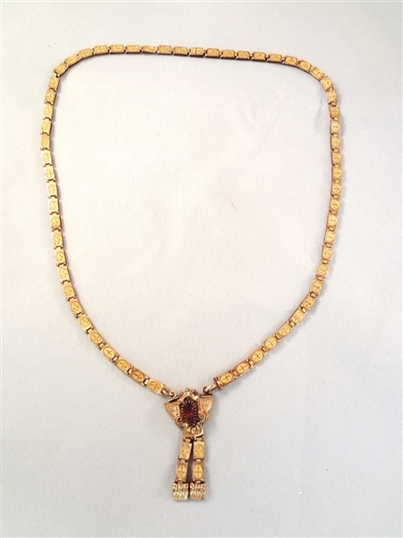 Victorian Fancy Gold Filled Necklace with Pendant