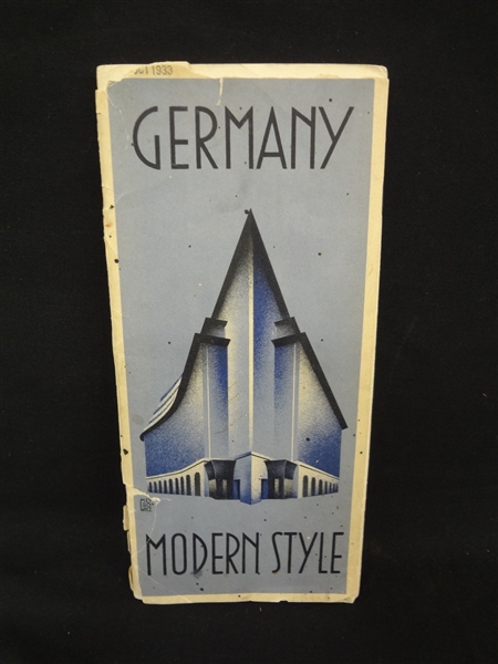 1933 Modern Style Germany Travel Brochure Carl Sabo