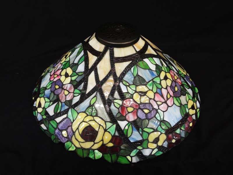 Large Stained Glass Lamp Shade